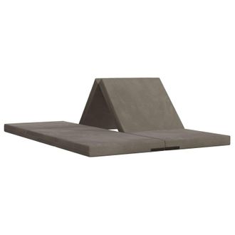 vidaXL Sof&aacute; Cama Plegable 140 X 67 X 45 Cm Gris Claro Vidaxl