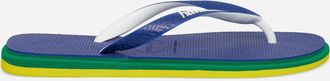 Havaianas Brasil Twist Flip Flops Marine Blue
