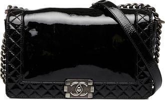 Chanel Pre-owned Womens Boy Bag Crossbody - Black Leather - One Size