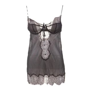 Dolce & Gabbana Laced Top - female - Dolce & Gabbana - Sleeveless Tops - Black - XL - Tops