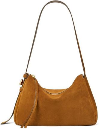 Tory Burch Romy Suede Shoulder Bag in Caramel at Nordstrom