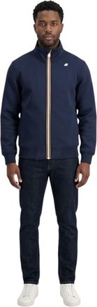 K-Way Blue Mock Collar Sweatshirt