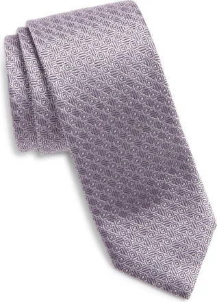 BOSS Jacquard Silk Tie in Med Pink at Nordstrom