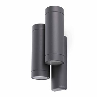 Netlighting Steps 4 Light Outdoor Wall Light Dark Grey IP44 GU10