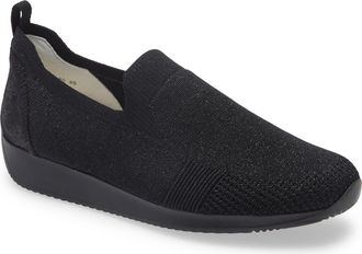 Ara Leena Sneaker in Black Wovenstretch Fabric at Nordstrom, Size 11.5