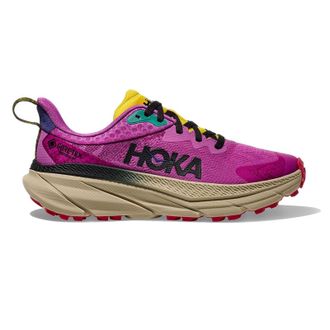 Hoka One One Hoka Challenger ATR 7 GTX Textile Synthetic Womens Running Trainers - Superbloom Oatmeal - Size:UK 4.5