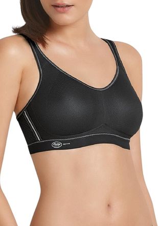 Anita Womens Active Air Control Moulded Sports Bra - Black Polyamide - Size 32D