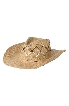 O'Neill Indio Straw Cowboy Hat in Natural at Nordstrom