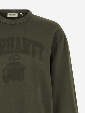 Carhartt Work in Progress Mens Cotton Sweatshirt Green Sweat Sweatshirts Sweater