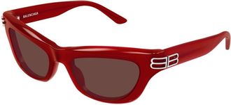 Balenciaga BB0430S 003 Womens Sunglasses Red Size 54