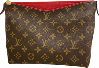 Louis Vuitton Brown Red Color Pouch (Pre-Owned)