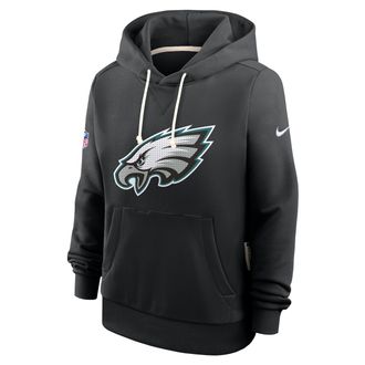 Nike Philadelphia Eagles Sideline Nike Womens Dri-FIT NFL Pullover Hoodie in Black | 03C300A86-A0M