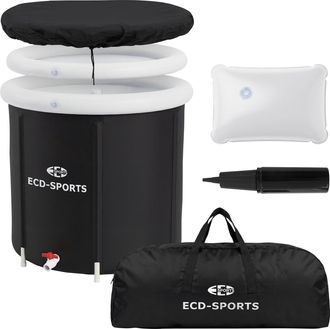 ECD Germany Ecd Germany Ba&ntilde;era De Hielo &Oslash;80 Cm Terapia De Agua Fr&iacute;a Y Recuperaci&oacute;n Para Deportistas,piscina De Inmersi&oacute;n Plegable Para Adultos, Barril 350 L Con A