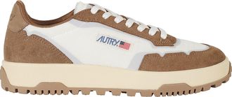 Autry White Brown Wildplace Low Mesh Suede Polyester Sneakers