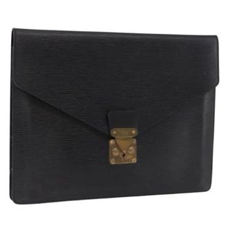 Louis Vuitton Pre-owned Epi Leather Briefcase - - Pre-owned - Donna - Nero - ONE SIZE