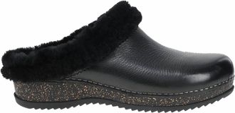 Dansko Womens Magda Waxy Milled Slip-On Shoes In Black