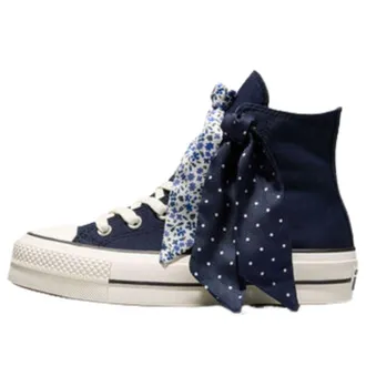 Converse (WMNS) Converse Chuck Taylor All Star Lift Platform Scarf Bow Obsidian Blue A19908C