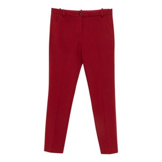 Pinko Pinko, Dames, Broeken, Rood, Maat: 2XL Nylon