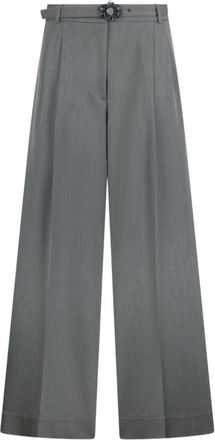 Liu Jo Broeken, Dames, Grijs, XS, Grijze Aansluitende Broek Aw 25