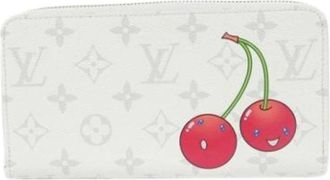 Louis Vuitton Pre-owned Wallets, female, White, Size: ONE SIZE Pre-owned Canvas Wallet