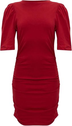 Isabel Marant Abito Mylda con ruches - Rosso