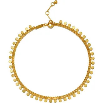 Satya Jewelry Shine a Light Gold Coin Chain Anklet at Nordstrom