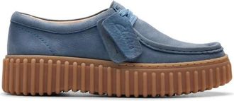 Clarks Torhill Bee Veterschoen - Dames - Veterschoenen - Blauw - 35 1/2 EU - Leer - Schoenen