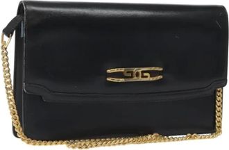 Gucci Pre-owned Leather gucci-bags - Dames - Vintage Schoudertas - Zwart - ONE Size - Leer - Vintage