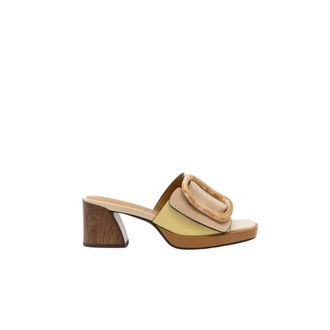 Noa Harmon Heeled Mules - Dames - Muiltjes - Beige - 36 EU - Schoenen