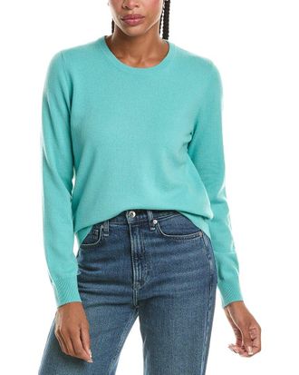 N.Peal N. PEAL Evie Classic Round Neck 100% Cashmere Sweater