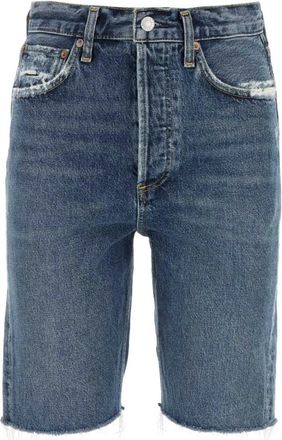A Gold E 90s Short - Dames - Denim shorts - Blauw - W24 - Katoen - Korte Broeken