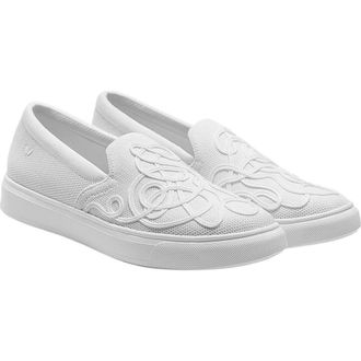 Vivaia Classic Slip-On Unisex Sneakers in White at Nordstrom, Size 9.5