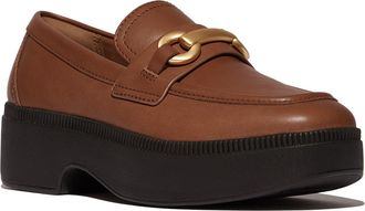 FitFlop F-Luma Chunky Snaffle Bit Platform Loafer in Deep Tan at Nordstrom Rack, Size 7.5