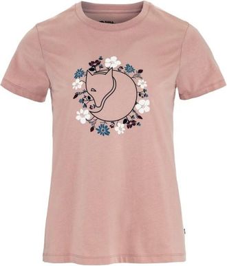 Fj&auml;llr&auml;ven Fj&auml;llblomster Fox T-Shirt T-Shirt f&uuml;r Damen | rosa