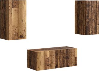 vidaXL Conjunto De Mueble De Tv 6 Uds. Madera Vieja Vidaxl