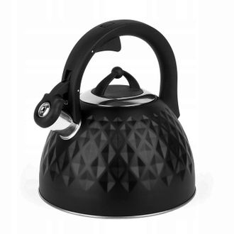 OEM Hervidor De Gas Grande Negro De Inducci&oacute;n Con Silbato, 3 Litros, Marca Diamond Festo