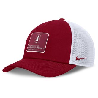 Nike Stanford On-Field Rise Engineered Nike Mens College Trucker Adjustable Hat in Red | NC9799MISDN-RMZ