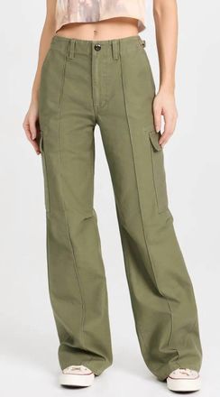 Re/Done Military Trouser In Green