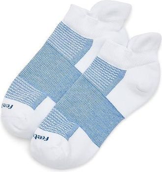 Feetures High Performance Max Cushion Tab Quarter Length Socks Shoes White Tide : XL (US Mens Shoe 12.5-15.5), Nylon/Polyester/Spandex