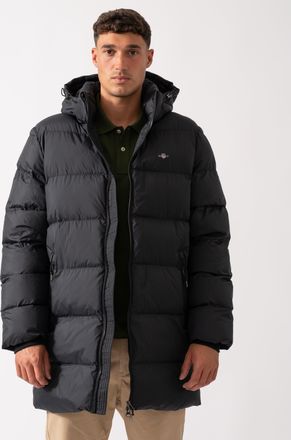 GANT Mens Cloud Mid Length Jacket in Black - Size Large