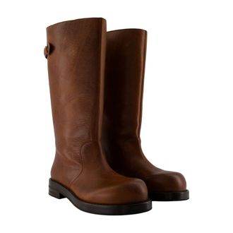 Acne Studios Womens Beshay Saian Boot Brown Calfskin
