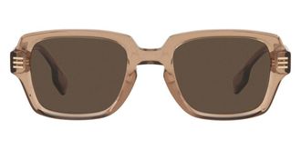 Burberry Eldon Dark Brown Rectangular Mens Sunglasses BE4349 350473 51