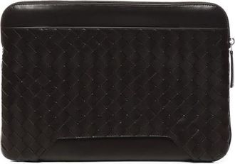 Bottega Veneta Getaway Fondente Intrecciato Document Holder