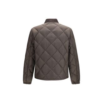 Prada Quilted Recycled Polyester Down Jacket - Brown