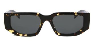 Prada Dark Grey Rectangular Mens Sunglasses PR 09ZS 16R5S0 54