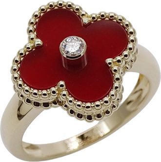 Van Cleef & Arpels Yellow Gold Yellow Gold (18K) Band Ring (Pre-Owned)