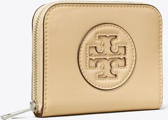 Tory Burch Womens Ella Bio Patent Small Zip Wallet, One Size