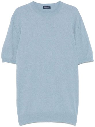 Drumohr Getextureerd T-shirt - Blauw