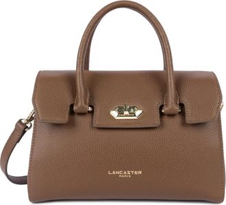 Lancaster Milano Cosmos Schoudertas met Klep Sluiting - Dames - Handtassen - Bruin - ONE Size - Leer - Tassen