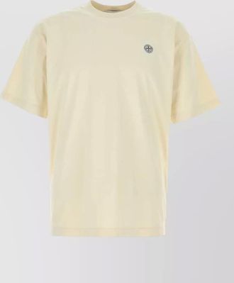 Stone Island cotton logo patch t-shirt